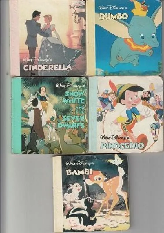 5 ORIGINAL DISNEY MINI BOARDBACK BOOKS ~ Cinderalla+! for Sale