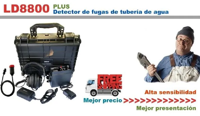 Localizador de detector de fugas de tuber a de agua LD8800 para fontanero for Sale