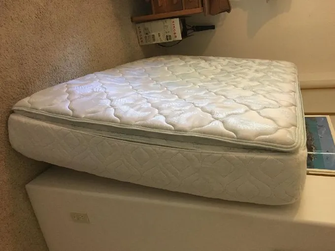 Queen Mattress - clean with mattress pad for Sale