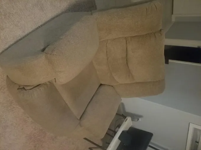 Beige Recliner Sofa and Couch set for Sale