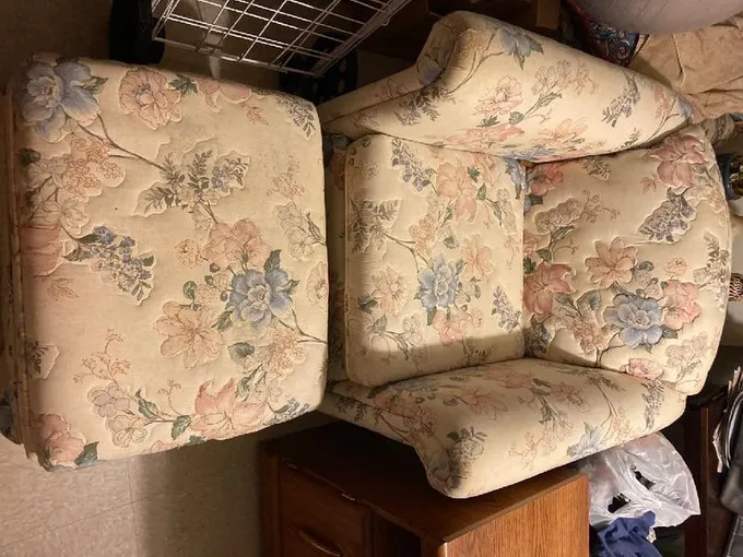 Chair & ottoman for Sale