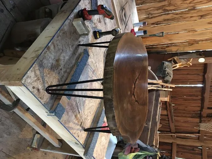 Live edge coffee table for Sale