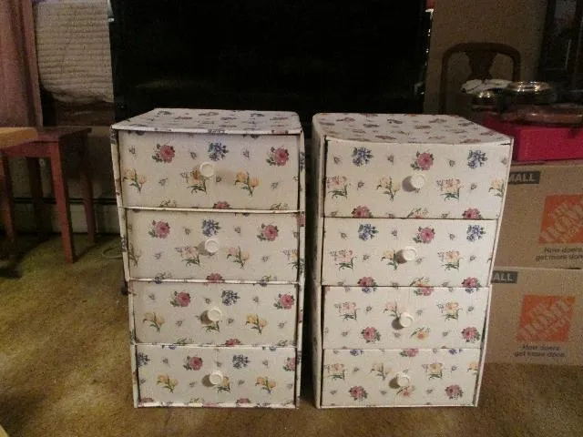 Cardboard Storage Chest - Set of 2 for Sale