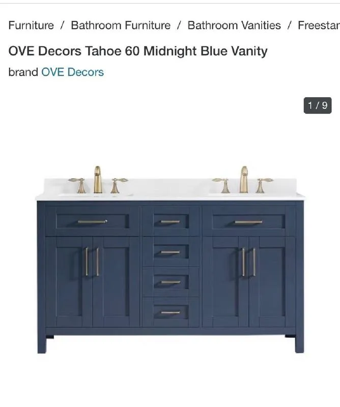 Ove Decors Lakeview 60 Double Vanity for Sale