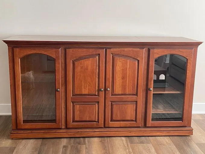 Custom Motorized Media Cabinet for Sale
