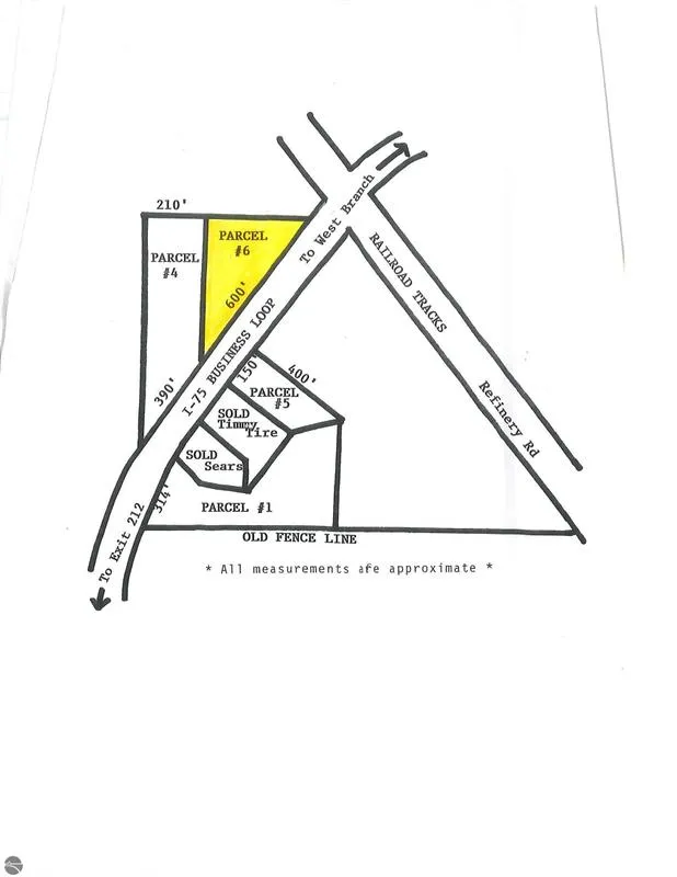 West Branch, commercial property just off busy i-75 exit for Sale
