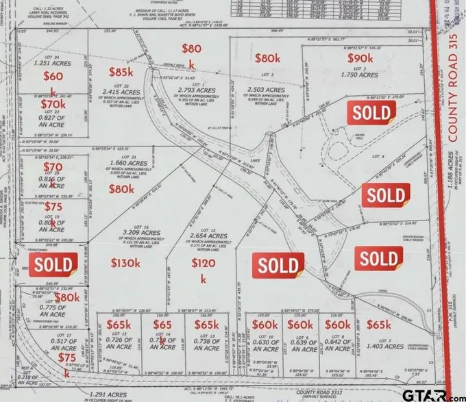 Lot 17 cr 3312, Chandler, TX 75758 for Sale