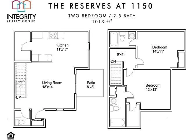 The Reserves at 1150 - 2 Bed 2.5 Bath Town Home for Rent