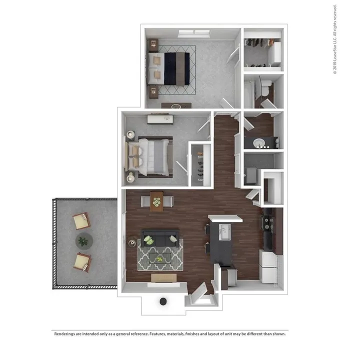 The Vale Apartments and Townhomes - Maple - 2 Bed, 1 Bath for Rent