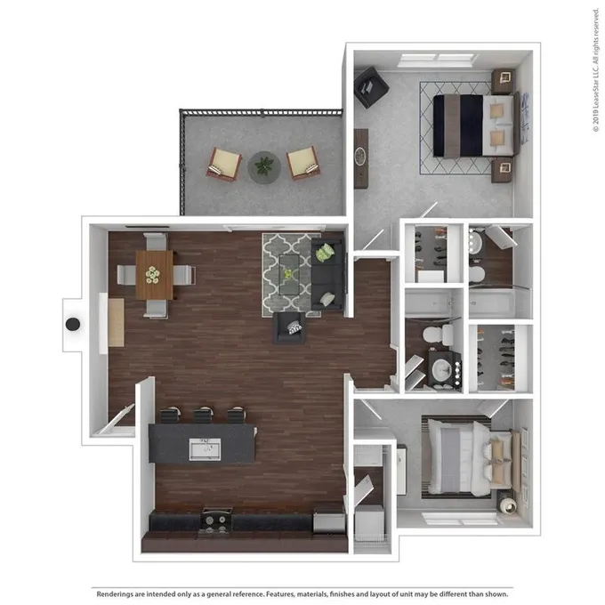 The Vale Apartments and Townhomes - Cedar - 2 Bed, 2 Bath for Rent
