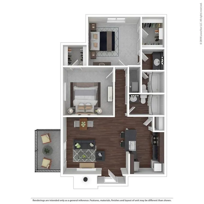 The Vale Apartments and Townhomes - Birch - 2 Bed, 2 Bath for Rent