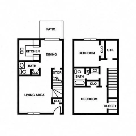 Ventana - Two Bed/1.5 Bath Townhouse for Rent