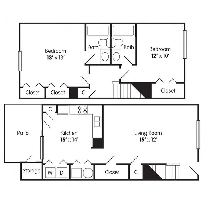 Bethabara Pointe - 2 Bedroom Townhome for Rent