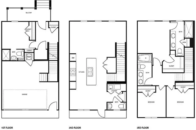 MAA Wade Park - Townhome 3x3. SF for Rent
