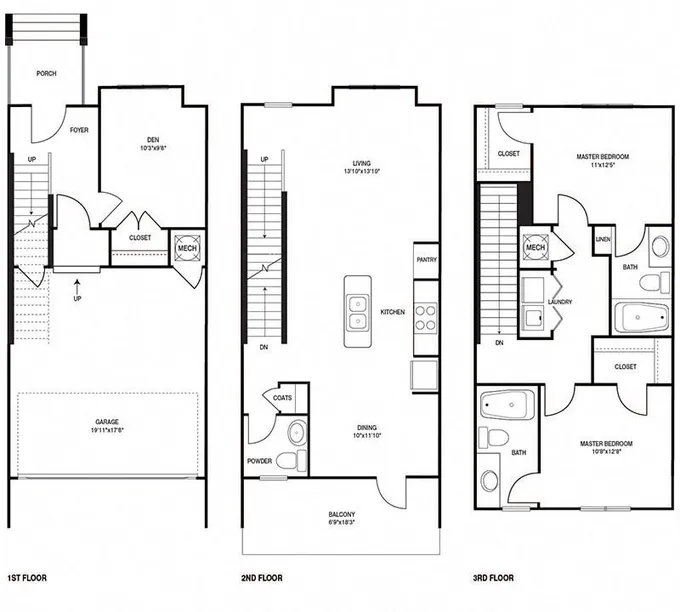 MAA Wade Park - Townhome 2x2.5 1671 SF for Rent