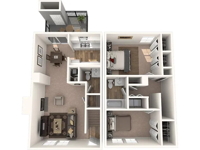 Woodlake - Two Bedroom Townhome for Rent