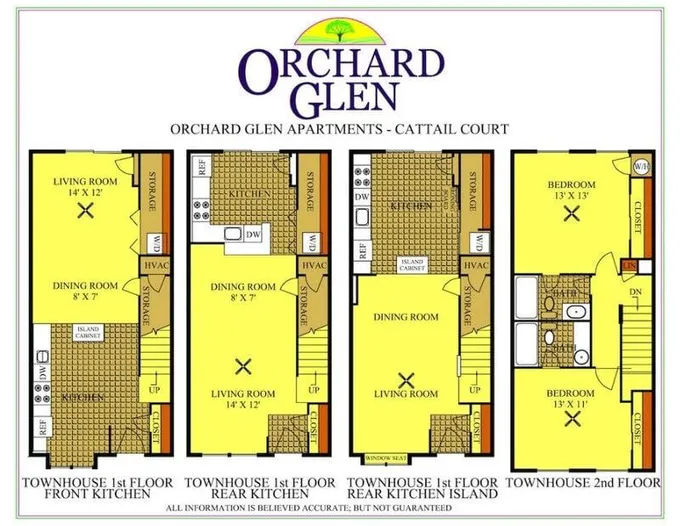 Orchard Glen Apartments - 2-Bedroom, 2-Bathroom, Townhouse for Rent