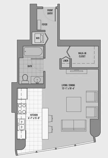 0 Bedroom 1 Bath In Chicago IL 60611 for Rent