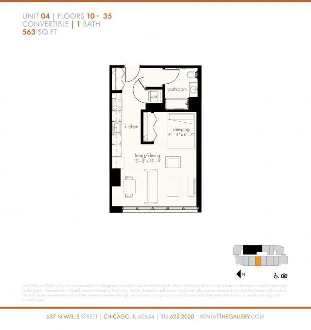 0 Bedroom 1 Bath In Chicago IL 60654 for Rent