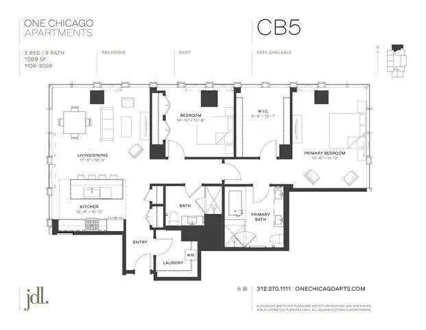 2 Bedroom 2 Bath In Chicago IL 60654 for Rent