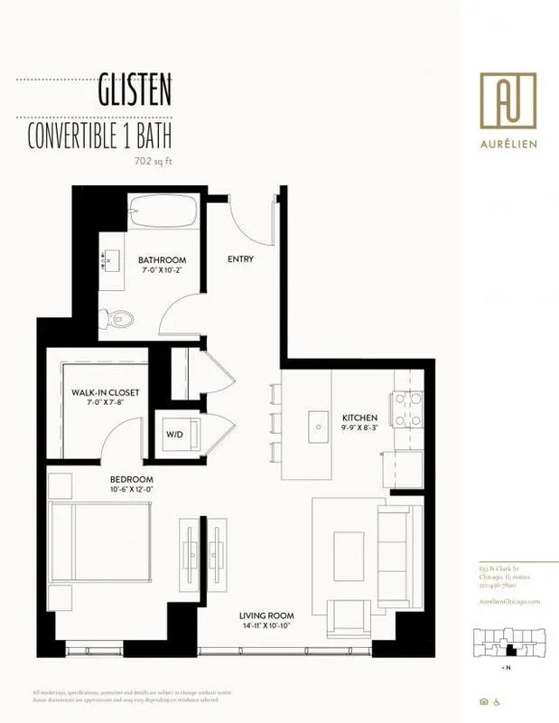 0 Bedroom 1 Bath In Chicago IL 60610 for Rent