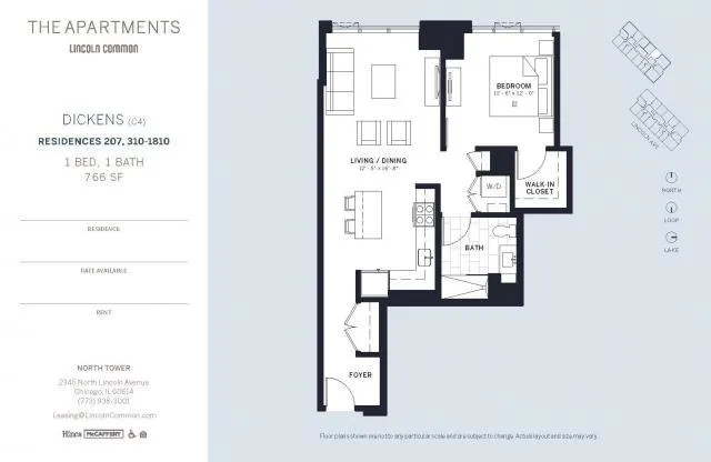 1 Bedroom 1 Bath In Chicago IL 60614 for Rent