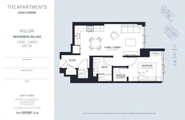 1 Bedroom 1 Bath In Chicago IL 60614 for Rent