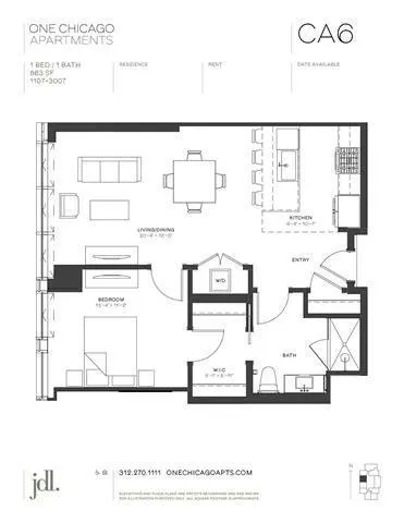 1 Bedroom 1 Bath In Chicago IL 60654 for Rent