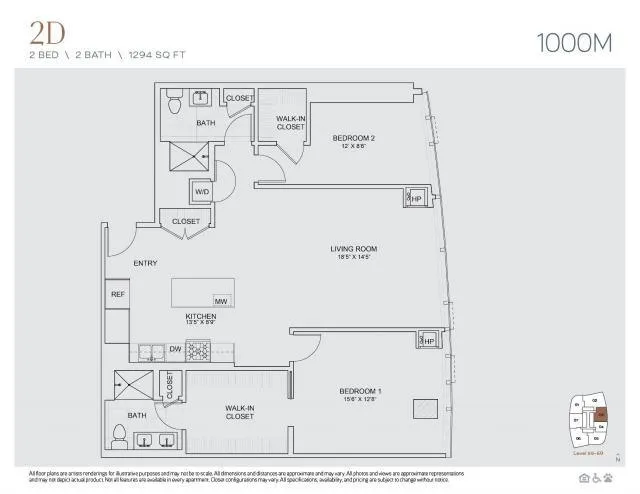 2 Bedroom 2 Bath In Chicago IL 60605 for Rent