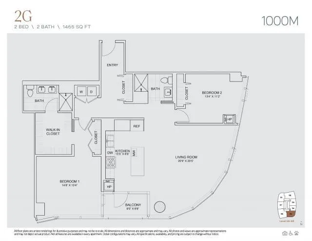 2 Bedroom 2 Bath In Chicago IL 60605 for Rent