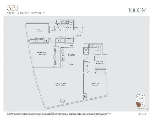 3 Bedroom 2 Bath In Chicago IL 60605 for Rent