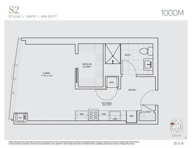 0 Bedroom 1 Bath In Chicago IL 60605 for Rent