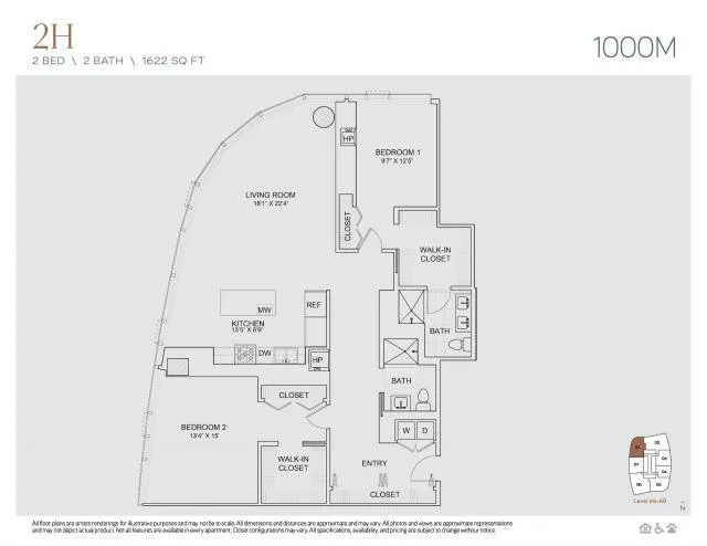 2 bedroom in Chicago IL 60605 for Rent