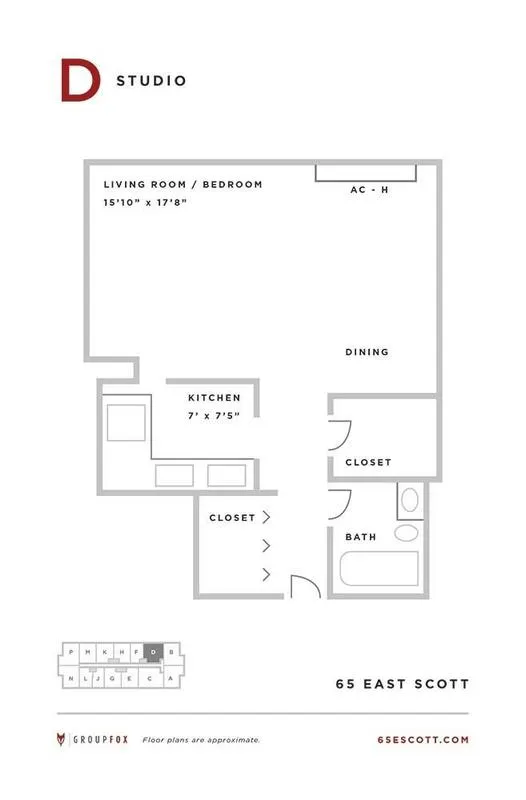 0 Bedroom 1 Bath In Chicago IL 60610 for Rent