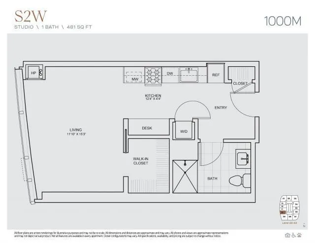 0 Bedroom 1 Bath In Chicago IL 60605 for Rent