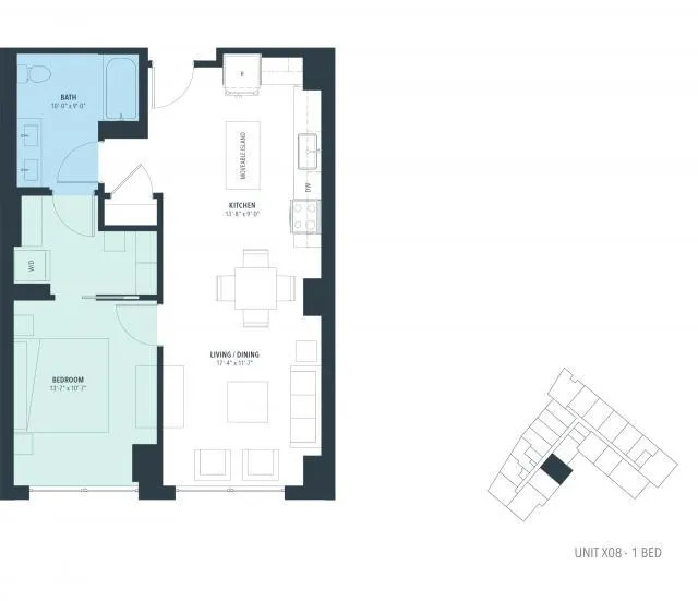 1 Bedroom 1 Bath In Chicago IL 60642 for Rent