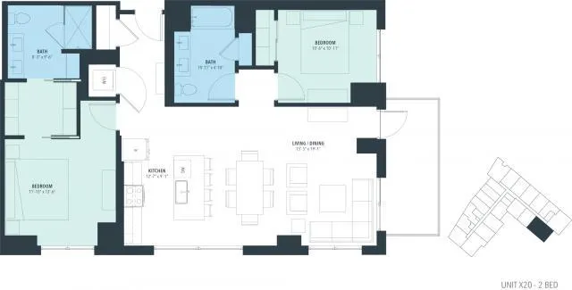 2 Bedroom 2 Bath In Chicago IL 60642 for Rent