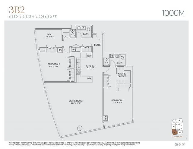 3 Bedroom 2 Bath In Chicago IL 60605 for Rent