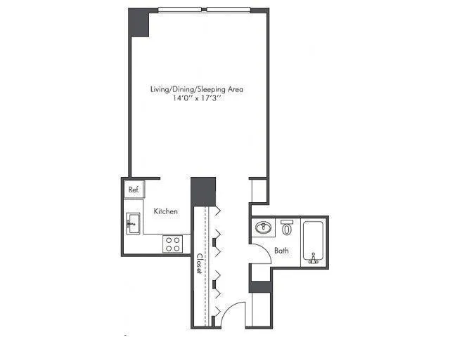 0 Bedroom 1 Bath In Chicago IL 60661 for Rent