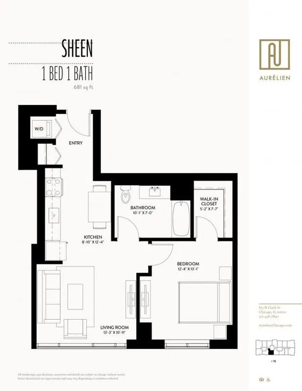 1 Bedroom 1 Bath In Chicago IL 60610 for Rent