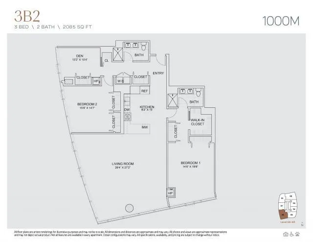 3 Bedroom 2 Bath In Chicago IL 60605 for Rent
