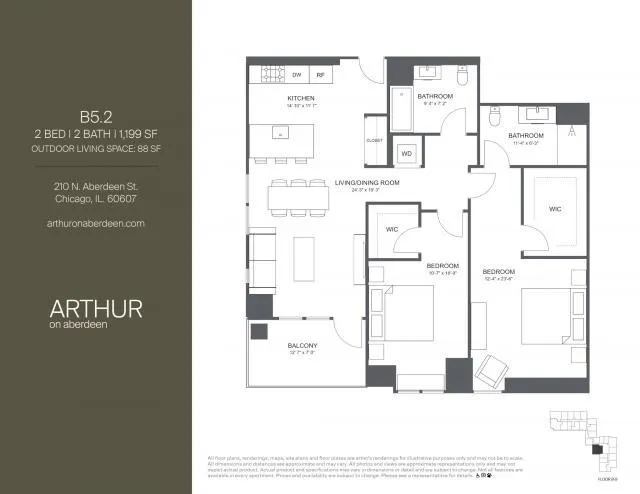 2 Bedroom 2 Bath In Chicago IL 60607 for Rent