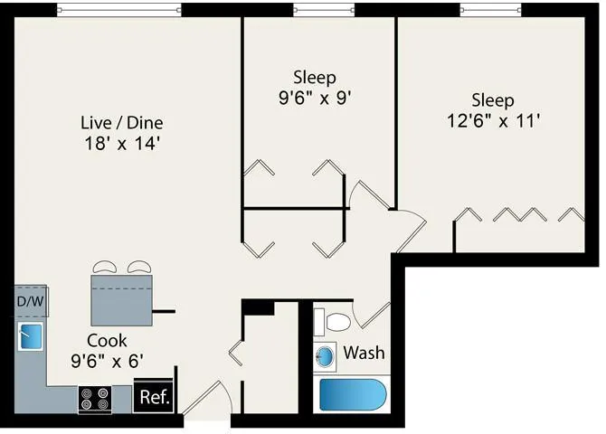 2 Bedroom 1 Bath In Chicago IL 60657 for Rent