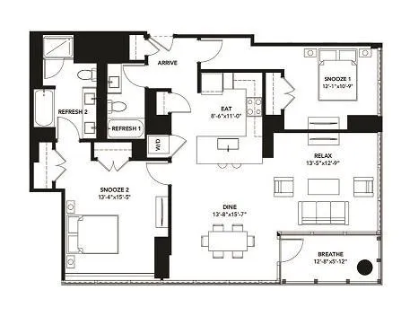 2 Bedroom 2 Bath In Chicago IL 60605 for Rent