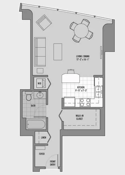 0 Bedroom 1 Bath In Chicago IL 60611 for Rent