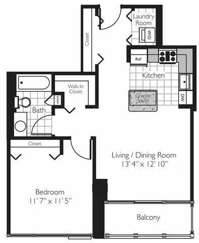 1 Bedroom 1 Bath In Chicago IL 60601 for Rent