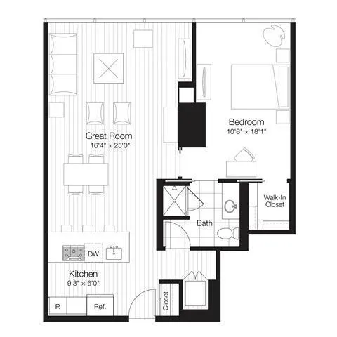 1 Bedroom 1 Bath In Chicago IL 60611 for Rent