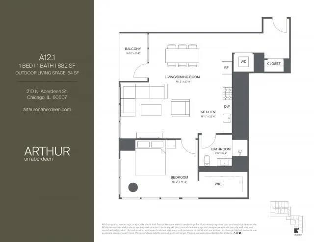 1 Bedroom 1 Bath In Chicago IL 60607 for Rent