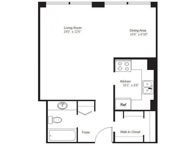 0 Bedroom 1 Bath In Chicago IL 60613 for Rent