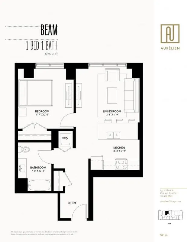 1 Bedroom 1 Bath In Chicago IL 60610 for Rent